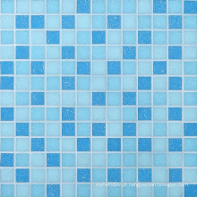 Material de Construção Azulejos de Mosaico Mosaico de Vidro Azul para Piscina